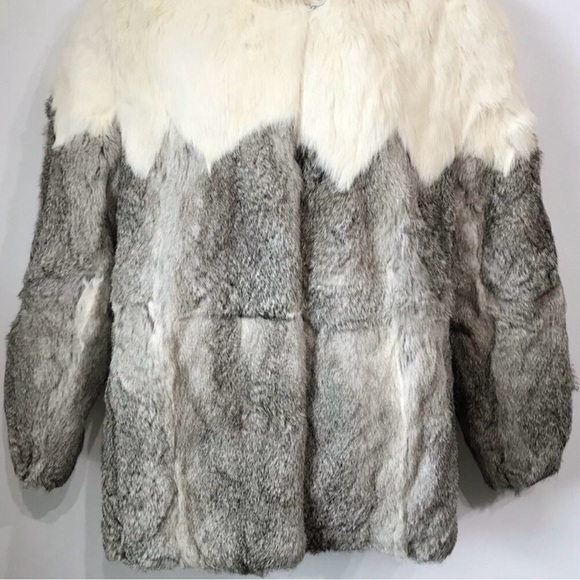 Genuine Rabbir Fur Coat Women size Medium - Picture 7 of 16